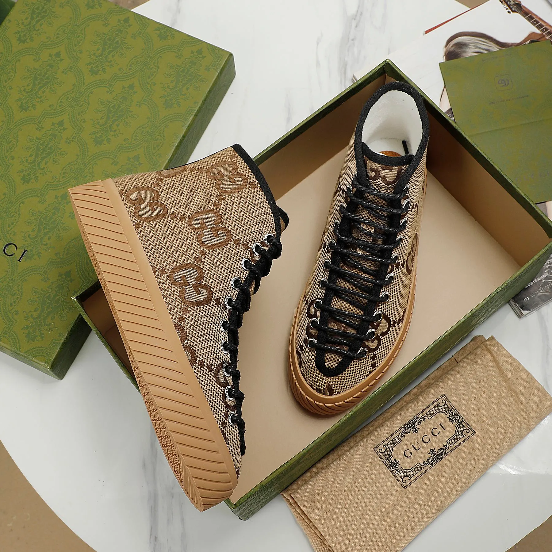 👟👟Ex-factory price 440👟👟 Men's size +10 GUCCI, couple style, other colors also available, you can also place an order with pictures